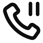Call Pause SVG Icon